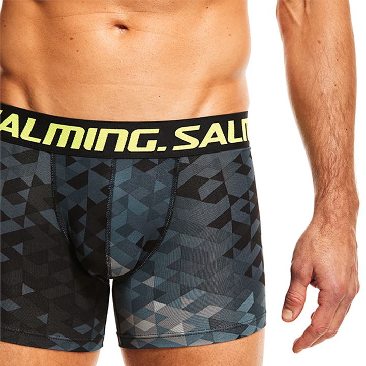 Boxer Salming Keen 2-pack Long Boxer Hombre Negras Gris | OtW1ropq