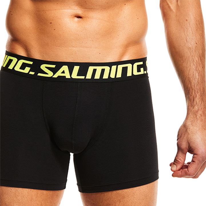 Boxer Salming Keen 2-pack Long Boxer Hombre Negras Gris | OtW1ropq