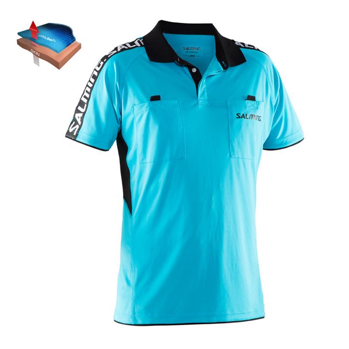 Camisa Polo Salming Referee Polo Hombre Turquesa | ounzxSAa