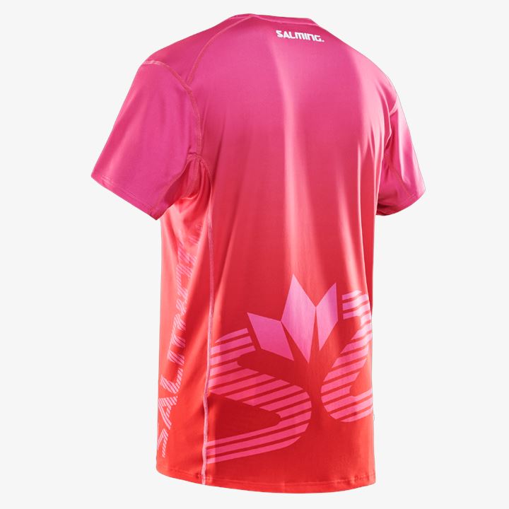 Camiseta Salming Beam Tee Hombre Rosas Rojas | gBm6FYNf