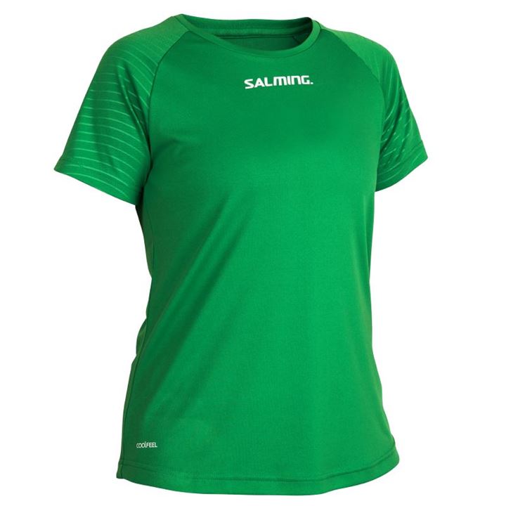 Camiseta Salming Diamond Game Tee Mujer Verde | 7cz8esXH