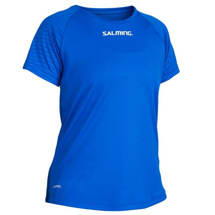 Camiseta Salming Diamond Game Tee Mujer Azul Real Azules | C1qrXvUS