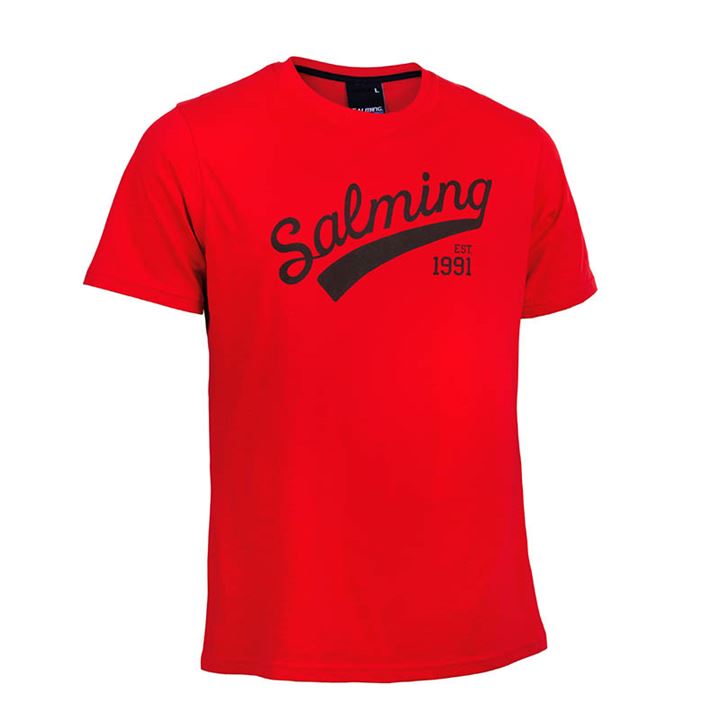 Camiseta Salming Logo Tee Mujer Rojas | qMzQvz9m