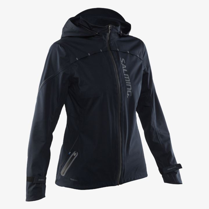 Chaquetas Salming Abisko Rain Jacket Mujer Negras | thCHkRkO