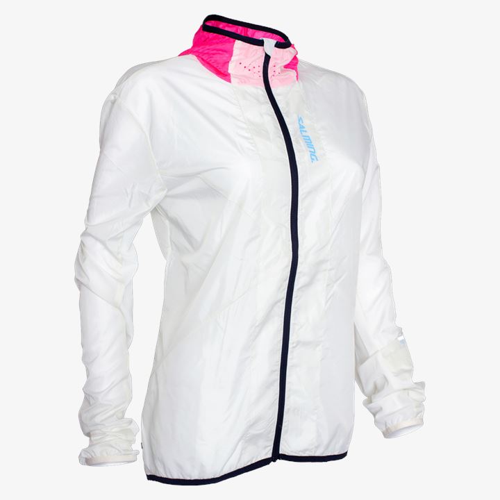 Chaquetas Salming Sarek Jacket 21 Unisex Hombre Blancas Rosas | LX03mSz1