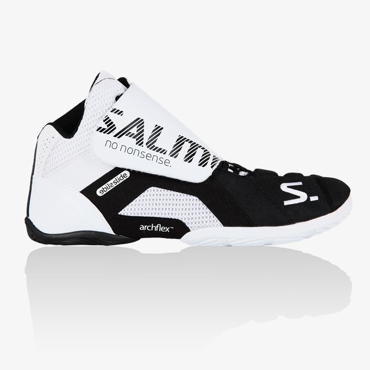 Goalie Zapatos Salming Chanclas 5 Goalie Shoe Hombre Blancas Negras | S1FOLVAu