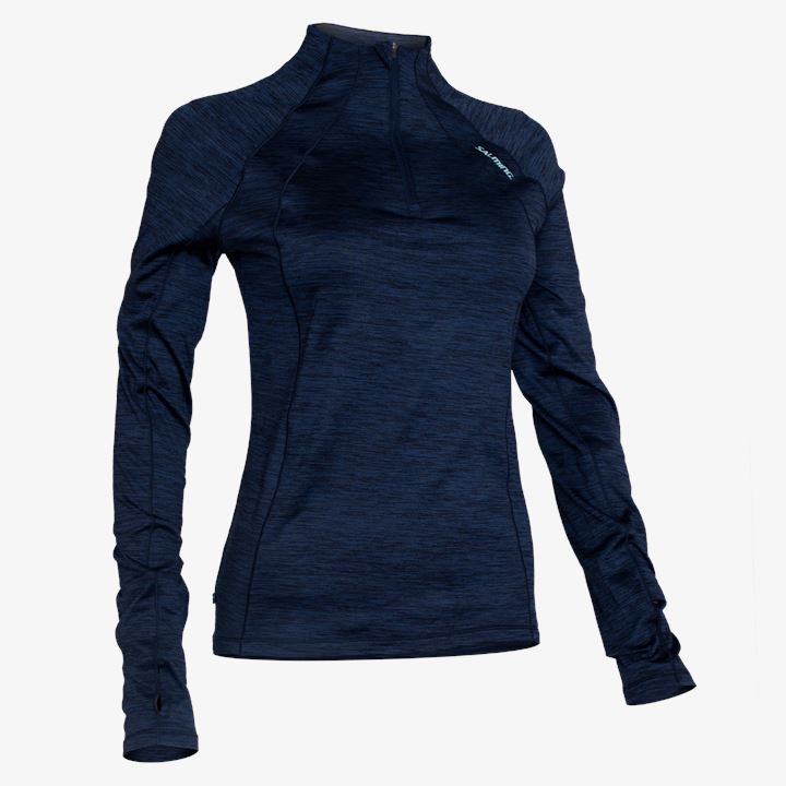 Camisas De Manga Larga Salming Norrviken Halfzip Mujer Azules | lmoyAyTz