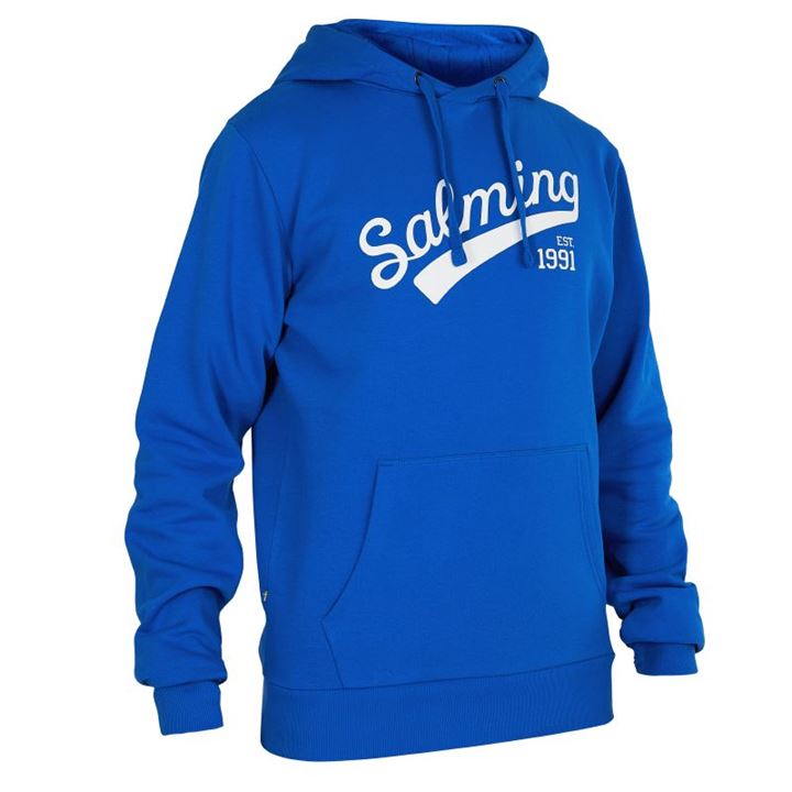 Sudadera Con Capucha Salming Logo Hood Hombre Azul Real Azules | Hkzt99yV