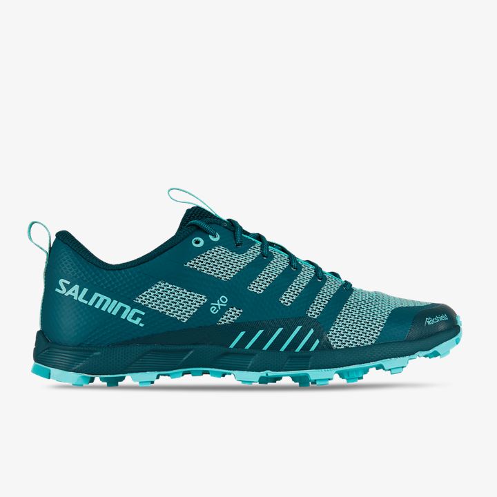 Zapatillas Running Salming OT Comp Shoe Mujer Verde Oscuro Azules Claro | TcjYy78k