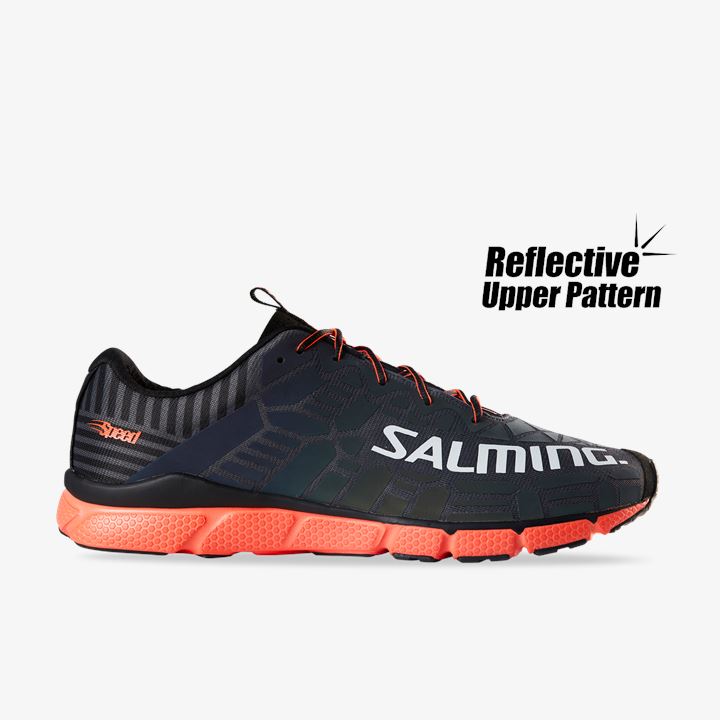 Zapatillas Running Salming Speed 8 Shoe Hombre Gris Naranjas | noXPwpnB