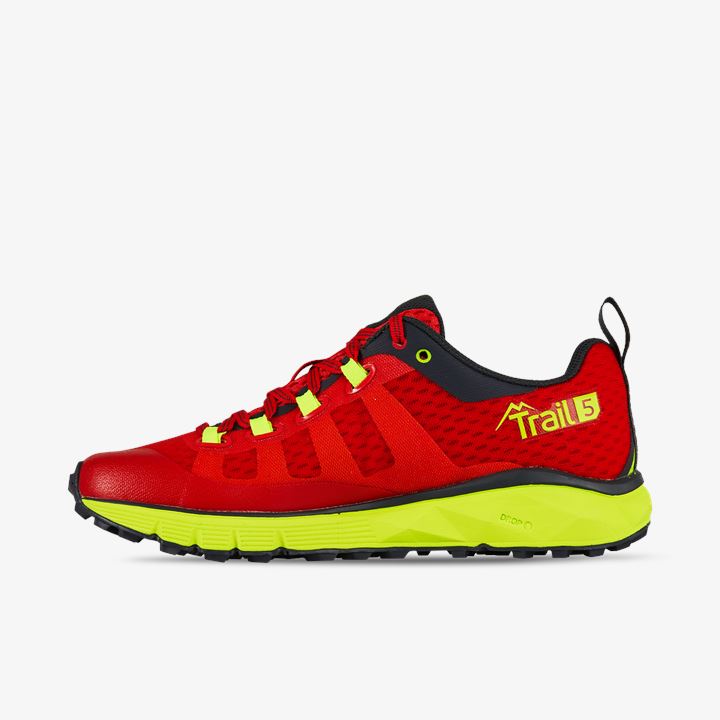 Zapatillas Running Salming Trail 5 Shoe Mujer Rojas Amarillo | IKTw1bG1