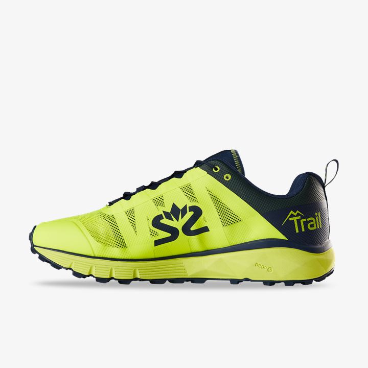 Zapatillas Running Salming Trail 6 Shoe Hombre Amarillo Azul Marino | Vw72Av4A