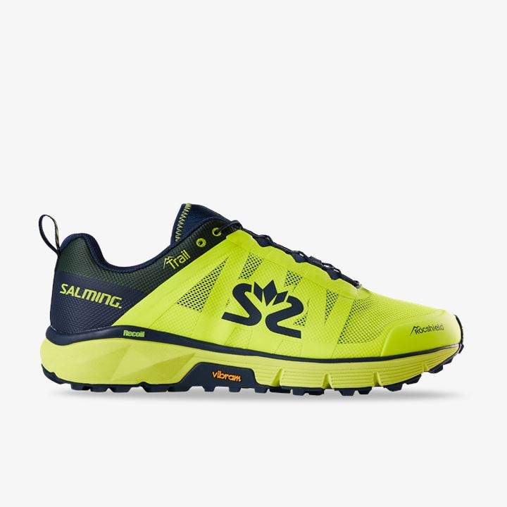 Zapatillas Running Salming Trail 6 Shoe Hombre Amarillo Azul Marino | Vw72Av4A