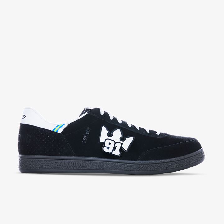 Zapatillas Salming NinetyOne Shoe Hombre Negras Blancas | Q9JE7n9Q